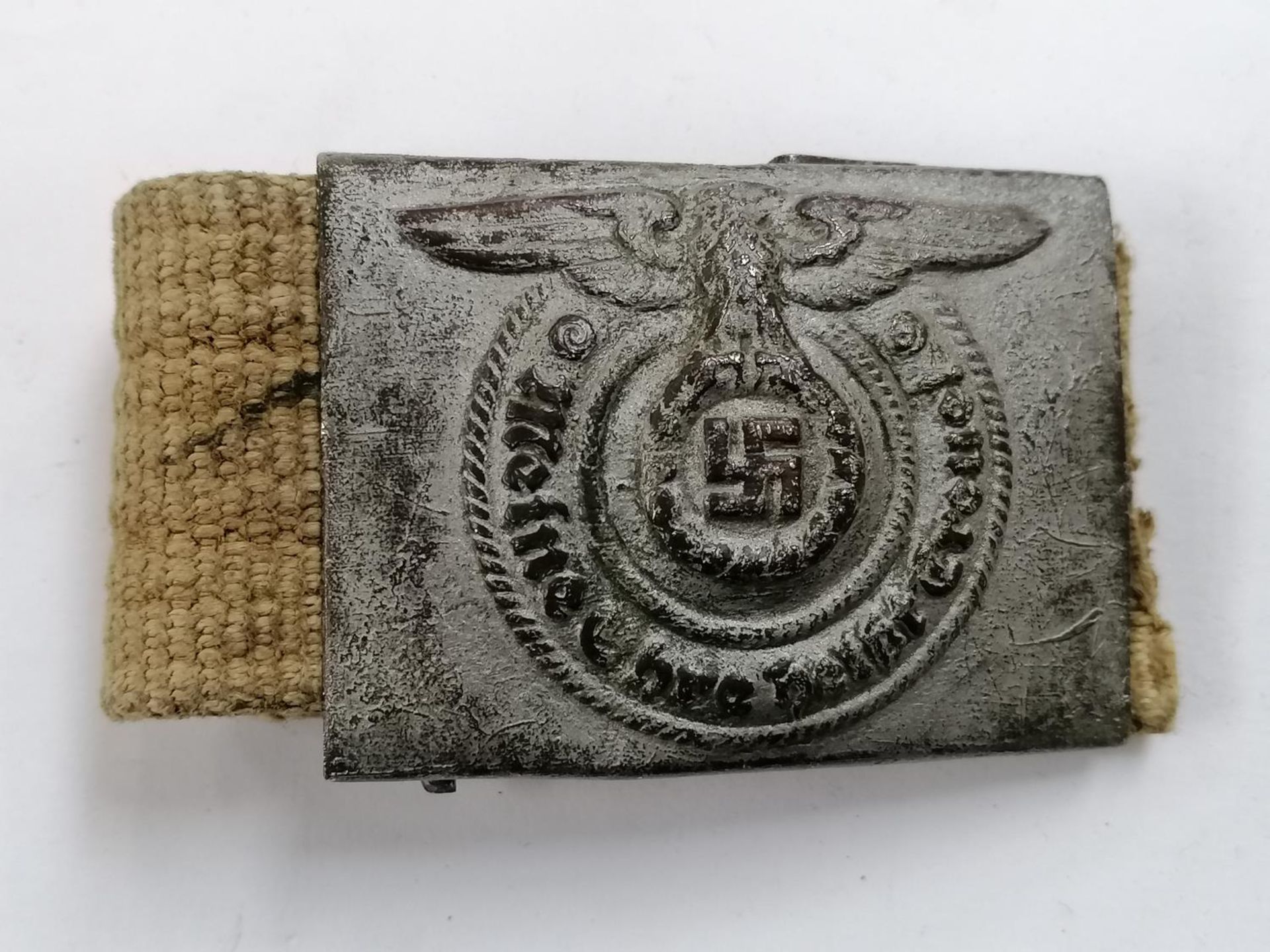 A GERMAN BELT BUCKLE