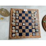A MIDDLE EASTERN DESIGN CHESS SET