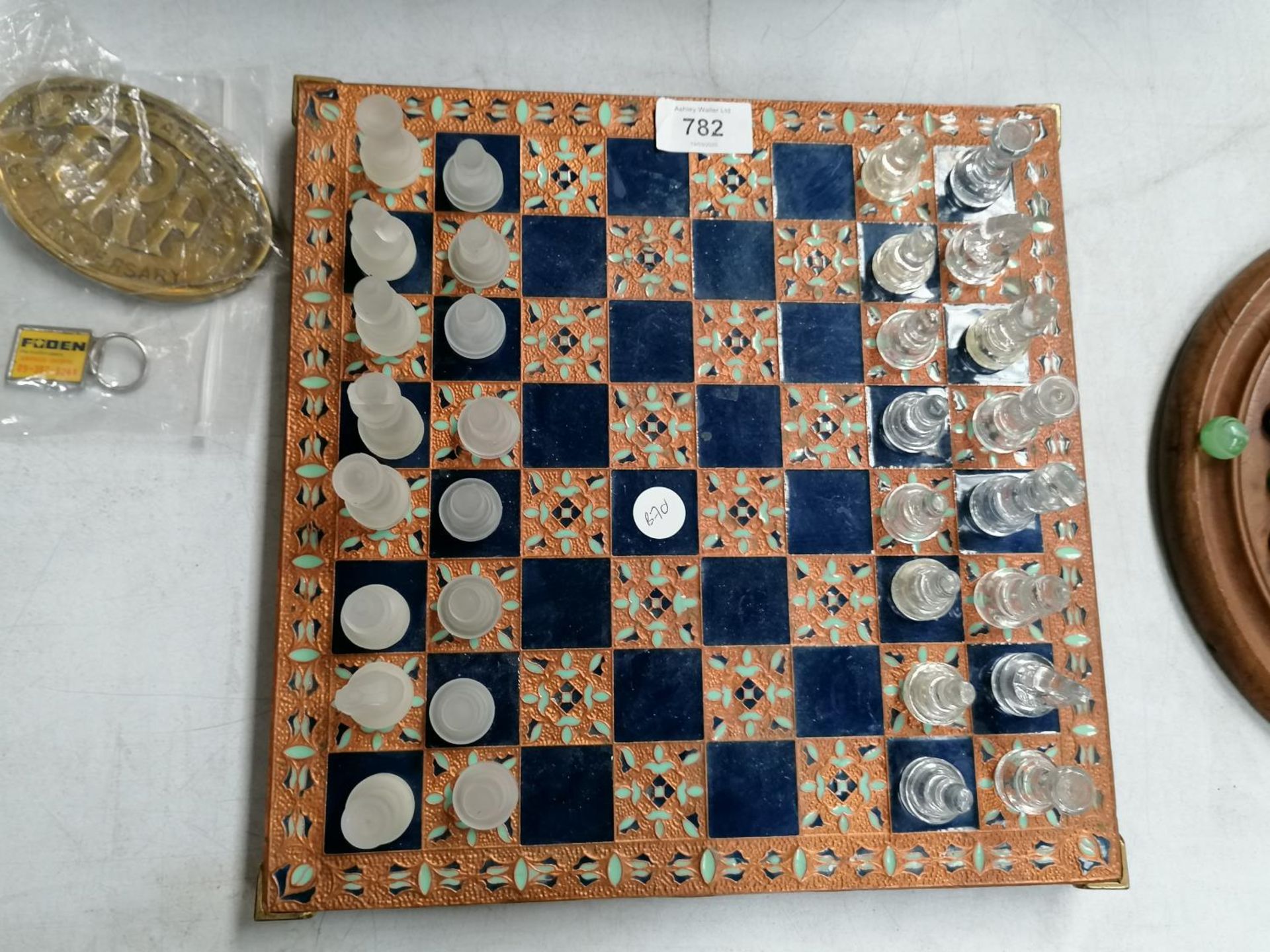 A MIDDLE EASTERN DESIGN CHESS SET