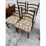 FOUR OAK DINING CHAIRS