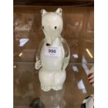 AN ART GLASS BEAR PAPERWEIGHT MODEL