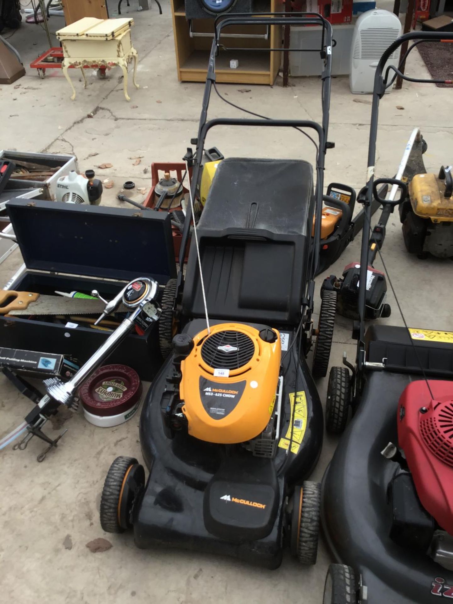 A McCULLOCH M53- 625 CMDW PETROL LAWNMOWER FOR SPARE OR REPAIR