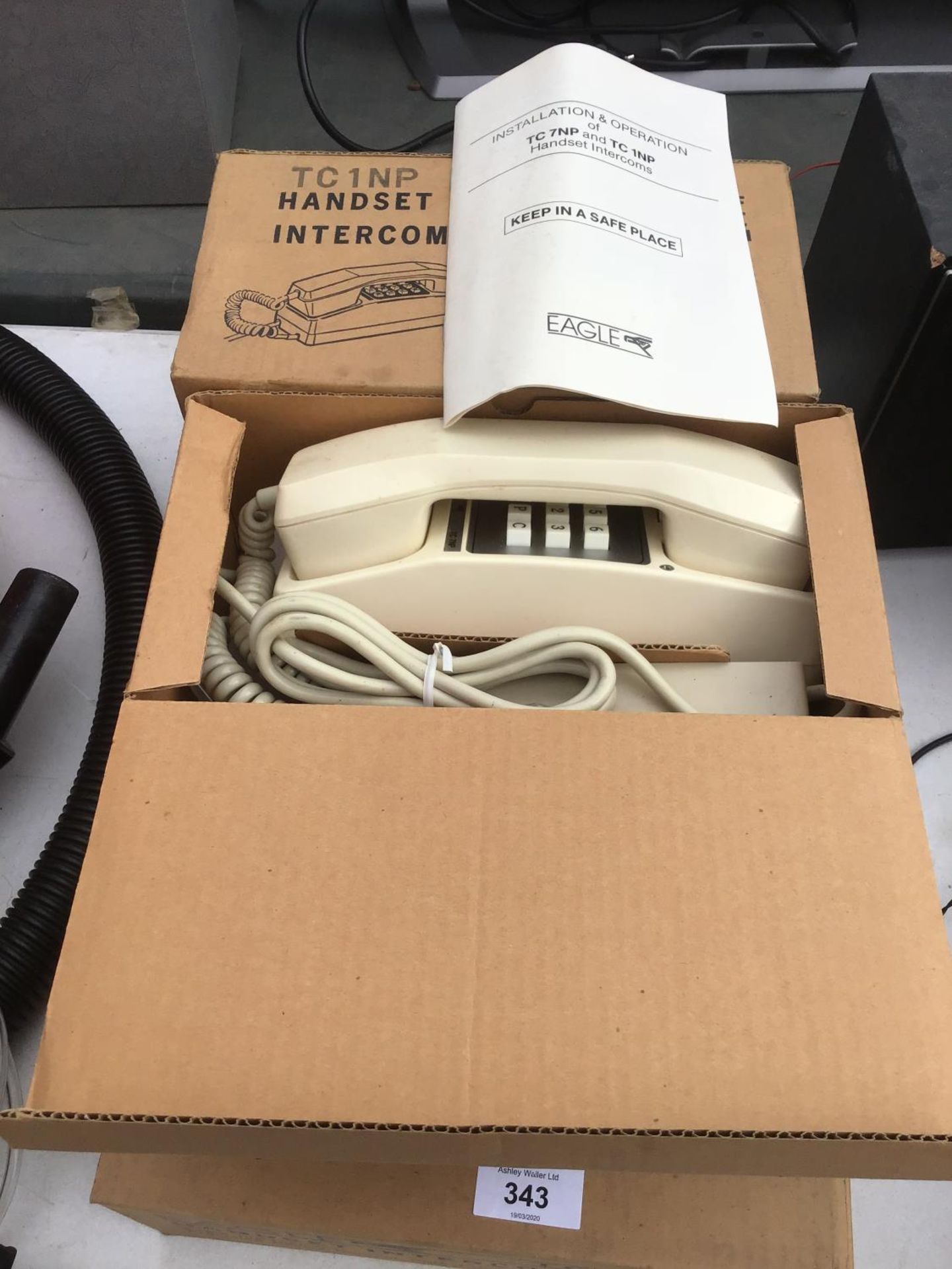 FIVE BOXED HANDSET INTERCOMS