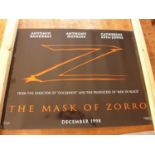 SIX FILM POSTERS, 76 X 99 CM, TITLES 'THE MASK OF ZORRO', 'SHAKESPEARE IN LOVE', 'THE NUTTY
