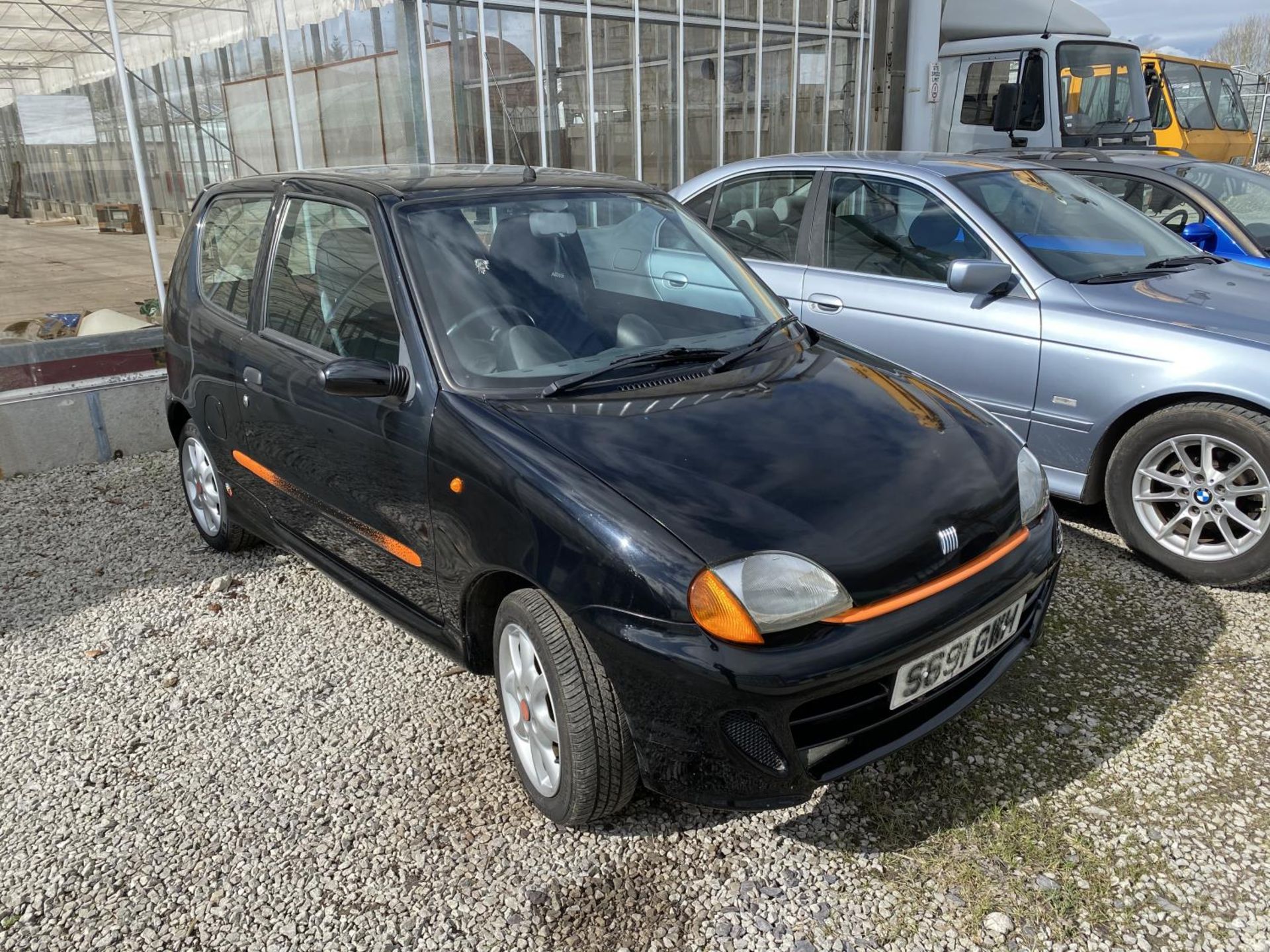 A FIAT SEICENTO SPORTING ON A SORN, MILEAGE SAID TO BE AROUND 7K S REG 1998/1999