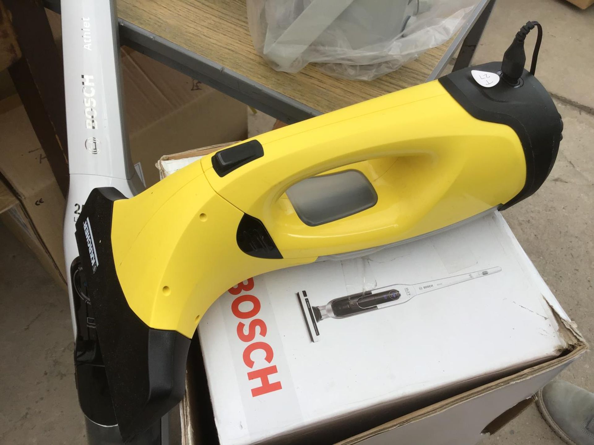 A BOSCH ATHLET VACUUM CLEANER AND A KARCHER HAND HELD IN WORKING ORDER - Image 2 of 3