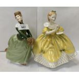 TWO ROYAL DOULTON FIGURES- 'GRACE' AND 'THE LAST WALTZ'