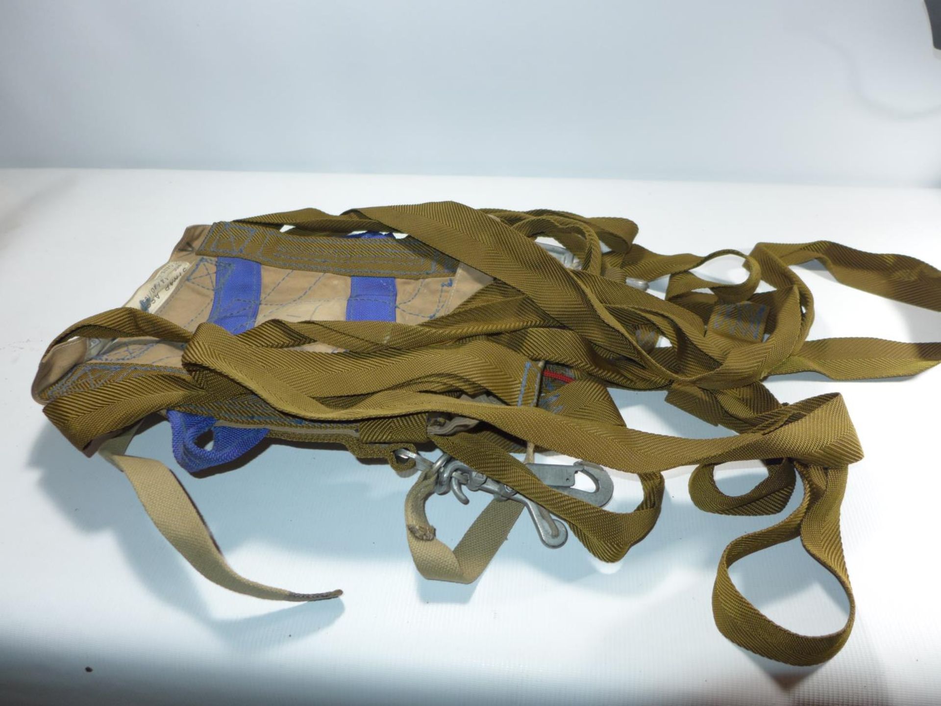 A PARACHUTE HARNESS, DATED 1964 - Image 2 of 2