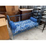 A VICTORIAN CAST IRON COT