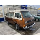 A 1986 V W CAMPER VAN, WEST FALIA FOUR BEARTH, DRIVES AND RUNS WELL, 12 MONTHS M.O.T, VERY GOOD