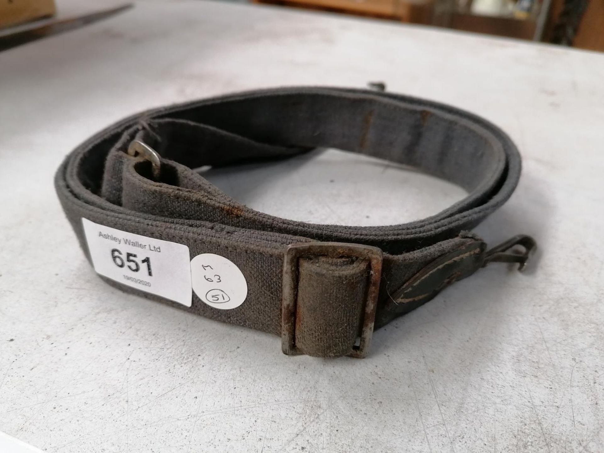 A W.W.II GERMAN BREAD BAG STRAP