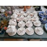 A LARGE DUCHESS BONE CHINA TEA SET ETC