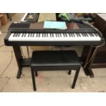 A YAMAHA CVP-5 KEYBOARD IN WORKING ORDER WITH STOOL