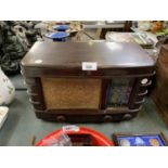 A BAKELITE VINTAGE RADIO