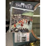 A COLLECTION OF VINTAGE 'THE FILED ' MAGAZINES AND FURTHER TUG OF WAR MAGAZINES/ PROGRAMS