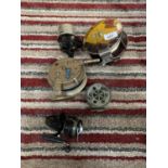 FIVE ASSORTED FISHING REELS