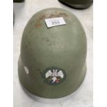 A CZECH POST WAR MILITARY HELMET