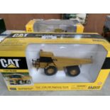 A BOXED NORSCOT DIE CAST CAT 775 E OFF HIGHWAY TRUCK MODEL, 1:64 SCALE, REF NO. 55095