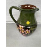 A WENDY MASON CERAMIC HAND PAINTED JUG (A/F)