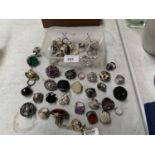 A LARGE COLLECTION OF VARIOUS STYLE RINGS
