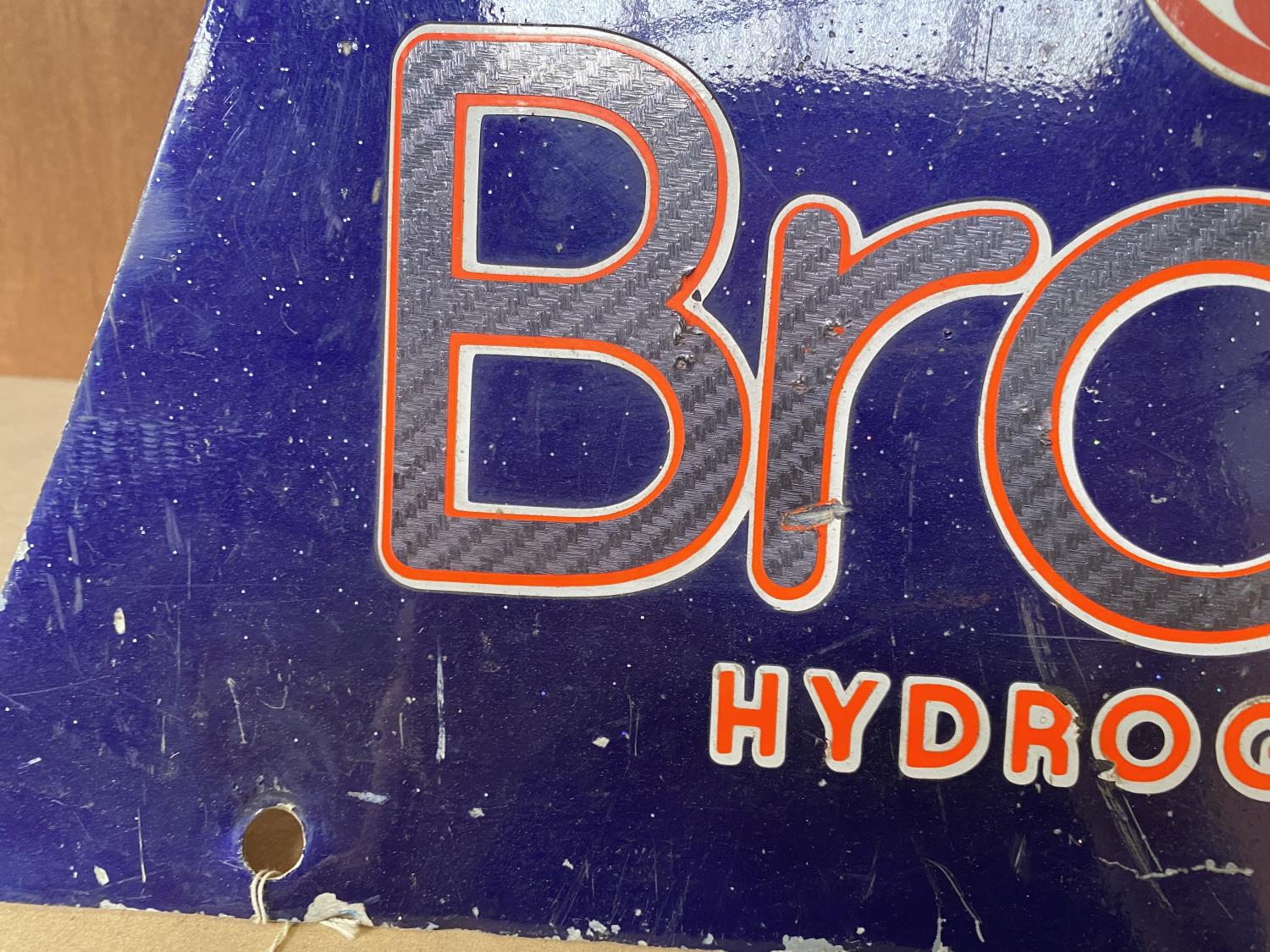 A VINTAGE BRADY HYDROGRAPHICS ENAMEL SIGN WIDTH 48CM X HEIGHT 29CM - Image 2 of 2