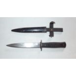 A GERMAN TRENCH KNIFE (GOTTLIEB HAMMESFAHR) BLADE 15 CM