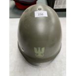 A POLISH MILITARY HELMET