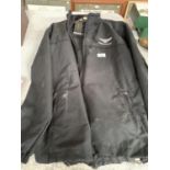 A BENTLEY, AS NEW AND TAGGED BLACK SPORTS JACKET, SIZE M WITH BENTLEY BADGE