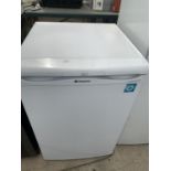 A HOTPOINT ICED DIAMOND UNDER COUNTER FRIDGE IN VERY CLEAN AND WORKING ORDER