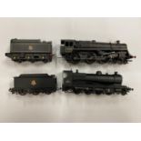 TWO OO GAUGE BR LIVERY LOCOMOTIVES AND TENDERS