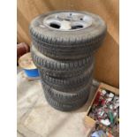 FIVE ALLOY WHEELS WITH TYRES FS 560 175/70/R13