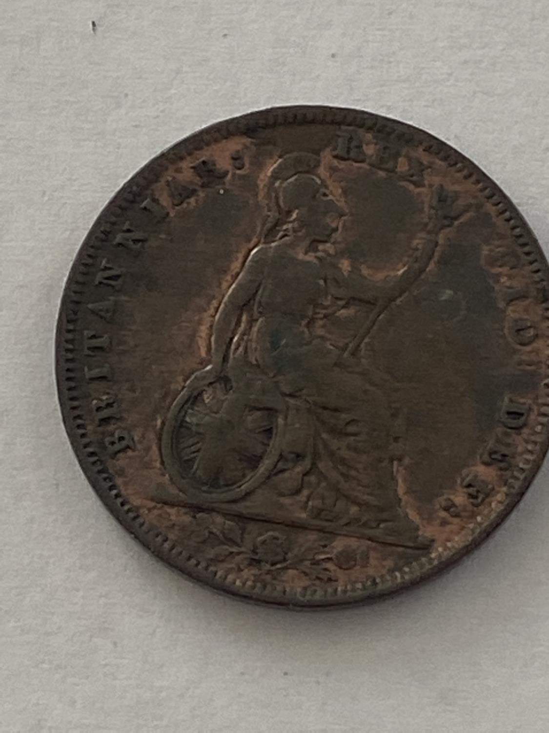 AN 1834 GEORGE IV FARTHING