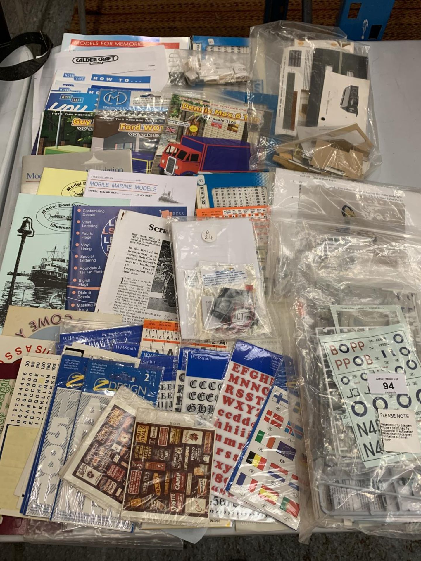 A VARIETY OF MODEL BOOKS AND STICKERS