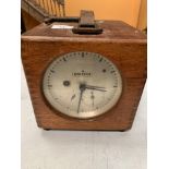 A BENZING WOODEN CASED RACING PIGEON CLOCK