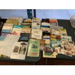 VARIOUS BOOKS AND POSTCARDS TO INCLUDE RAILWAY, BOATS, LANDROVER MANUAL ETC