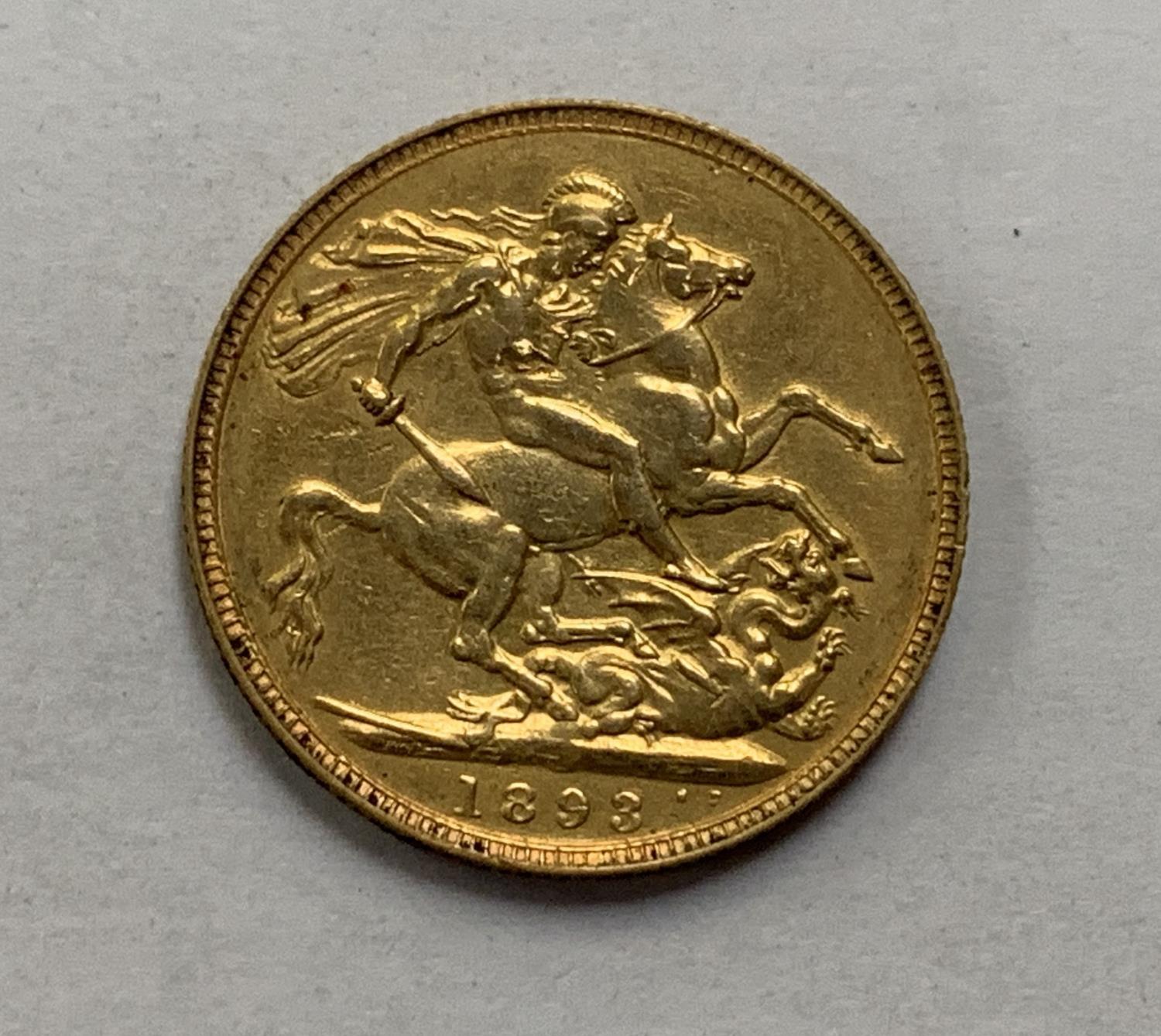 AN 1893 VICTORIA GOLD SOVEREIGN