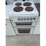A NEW WORLD COOKER WITH FOUR RING HOB,DOUBLE OVEN AND GRILL - NO PLUG ATTACHED, NOT TESTED.