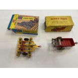 TWO BOXED DIE CAST MODELS - CORGI NO.71 TANDEM DISC HARROW AND DINKY TOYS NO.321 MASSEY-HARRIS
