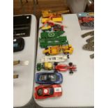 VARIOUS VINTAGE DIECAST CARS AND WAGONS