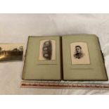 A VINTAGE PHOTOGRAPH ALBUM WITH PHOTGRAPHS