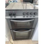A BUSH AE56TCS COOKER WITH CERAMIC HOB, DOUBLE OVEN AND GRILL IN VERY CLEAN AND WORKING ORDER