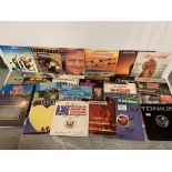 A COLLECTION OF ASSORTED RECORDS TO INCLUDE ABBA, HOOKED ON CLASSICS, THREE DEGREES, DR HOOK, NEIL