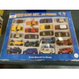 A BOXED PLAYBEAR 20 PIECE MINI CAR SET