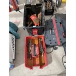 A TOOL BOX CONTAINING VARIOUS TOOLS