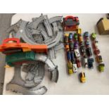 A LARGE COLLECTION OF THOMAS THE TANK ENGINE LOCOMOTIVES, TRACK AND ACCESSORIES