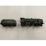 AN OO GAUGE WESTMINSTER 4-4-0 LOCOMOTIVE AND TENDER