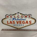 A 'WELCOME TO FABULOUS LAS VEGAS NEVADA' SIGN