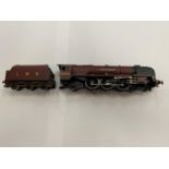 AN OO GAUGE DUCHESS OF SUTHERLAND 4-6-2 LOCOMOTIVE AND TENDER