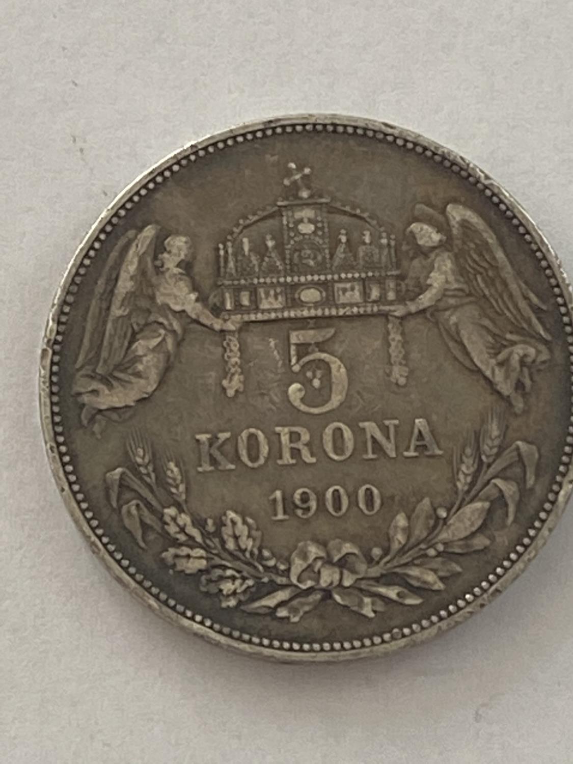 A 1900 5 KORONA COIN