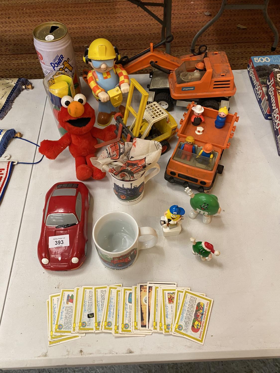 VARIOUS TOYS - FORK LIFT, WAGONS ETC